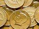 2 LB Gold Foil Wrapped Milk Chocolate Kennedy Half Dollar Coins Two Pounds Candy