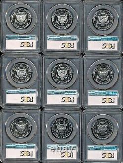 (36) Coins! 1977-S To 2011-S Proof Kennedy Half Dollars All PCGS PR70DCAM