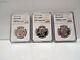 3 Coin Set 1967 SMS 50c Silver Kennedy Half Dollar NGC MS 67/66/65 Cameo