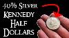 40 Silver Kennedy Half Dollars Value Years Information Silver Stacking