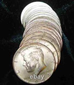 $50 Face = 5 Rolls 1964 Kennedy Silver Half Dollars 90% 35+ Ozs Free Ship