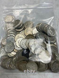 5 Circulated rolls 40% Mixed 1965-1969 Silver Kennedy Half Dollar 100 Coins (22)