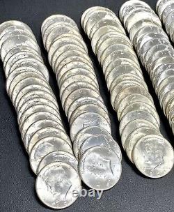 6 Rolls Kennedy Silver Half Dollars Uncirculated Coins -5 1964 P&d + 1 40% Roll