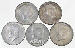 AU/BU A Unc 1964 $10 Face 90% Silver Kennedy Half Dollar Junk Bullion Roll Lot