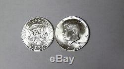 BU Roll 1964-D Kennedy Silver Half Dollars 20 Uncirculated 90% Silver Coins