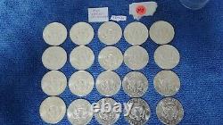 BU Roll of 1964 D Kennedy Half Dollars 20 coins. 90% silver coins (K14)