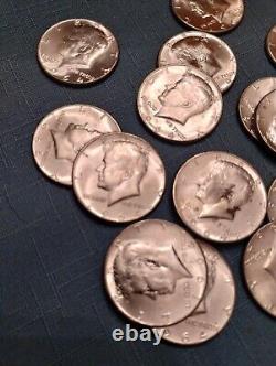 BU Roll of 20 1964 Kennedy Silver Half Dollars $10 Face Value 90% Silver