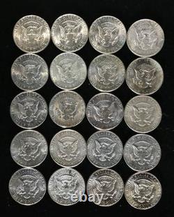 BU Roll of 20 1970-D Kennedy Half Dollars Low, Low Mintage m