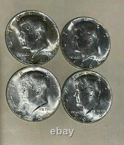 Bank Roll of 20 1964-P Kennedy Half Dollars 90% Silver BU 3