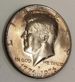 (Beautifully Toned) 1776-1976 D Kennedy Bicentennial Half Dollar Coin
