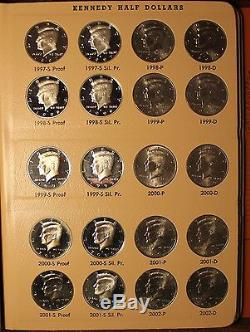 COMPLETE SET DANSCO KENNEDY HALF DOLLAR 1964 2011 PDSS silver proof 158 HALVES