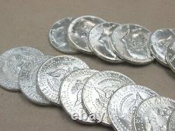 Coin Roll 1964 BU/AU Uncirculated 20 Coins 90% Silver Kennedy Half Dollars