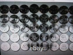 Complete Briliant Uncirculated Set Of Kennedy Half Dollars 1964-2022-p&d