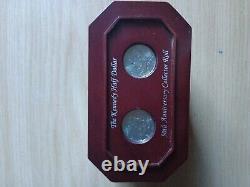 Danbury Mint Scarce 50th Anniversary Kennedy Half Dollar (50) Clad Coin Roll