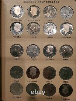 Dansco Kennedy Complete Album Set 1964-1991 Half Dollar Set W Proofs 80 Coins