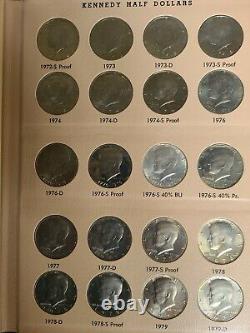 Dansco Kennedy Complete Album Set 1964- 2001 Half Dollar Set W Proofs 120 Coins