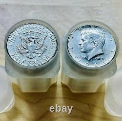 Estate Lot 2 Rolls 1964 AU/UNC Kennedy Half Dollars 90% Silver 40 Coins