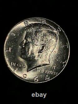 FULL BU ROLL of 20-1964 Kennedy 90% SILVER Half Dollars, Uncirculated