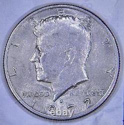 JFK Half Dollar Coin 1972 d Mint Mark 90% Silver No FG Mark