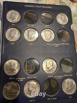 JFK Kennedy Half Dollar Set 1964-2018 P D S UNC/Proof 115 Coins Whitman Album