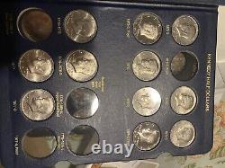 JFK Kennedy Half Dollar Set 1964-2018 P D S UNC/Proof 115 Coins Whitman Album