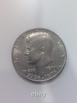 Kenndy Bicentennial Half Dollar 1776 1976 D We Trust Error