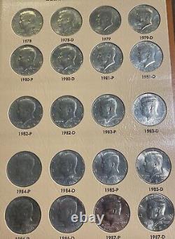 Kennedy 50c Complete Half Dollar Set 1964-2007 (80) Coins P&D Dansco Album