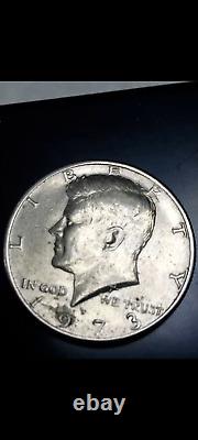 Kennedy Half Dollar 1973 D ERROR COIN Artist Letter FG Missing