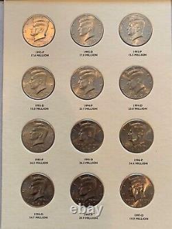 Kennedy Half Dollar Collection 1964-2003 in Littleton Folders 71 Ex-About Unc