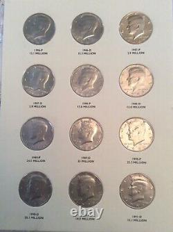 Kennedy Half Dollar Collection 1964 2021 (107 Coins) (00S50-03)