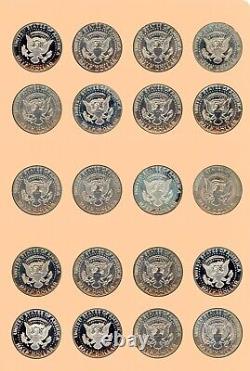 Kennedy Half Dollar Complete Set 1964-2009 P, D, S, S in Dansco Album 150 coins