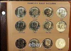 Kennedy Half Dollar Set Complete Thru 02' D- Dansco-Proof-Silver-SMS-98 S Matte