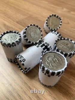 Kennedy Half Dollars Unsearched Rolls Lot Of 7 Rolls, $70 FV