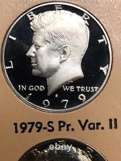 Kennedy Half dollar SET 1964-2011. 158pc in 8pg Dansco BU/PROOF/SILVER/SMS #Y3