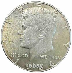 LUCKY 1966 P Kennedy Half Dollar 40% SILVER US Mint Circulated Toning