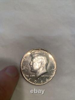 Liberty Kennedy Half Dollar Coin 1968 D Mint Mark