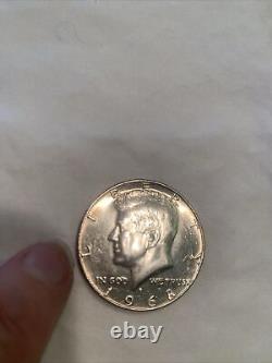 Liberty Kennedy Half Dollar Coin 1968 D Mint Mark