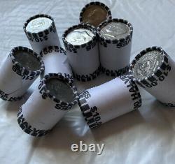 Lot Of 9 BANK SEALED KENNEDY HALF DOLLAR COIN ROLL $90 FV UNSEARCHED COIN LOT