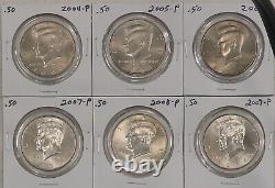 Lot of 112 Kennedy Half Dollars 1964 2023 Complete Business Strike P&D Most BU