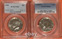 Lot of 14 Kennedy Half Dollars two PCGS graded proofs one 90% & rest 40% silver