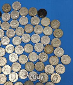 Lot of (170) 40% Silver Kennedy Half Dollars 1965-1969 Various Mix of 40%
