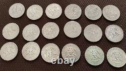 Lot of 18 1964 Kennedy Half Dollars 90% Silver