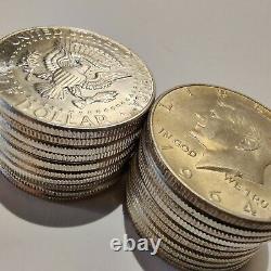 Lot of 20 1964 Kennedy Half Dollar (Roll) 90% Silver