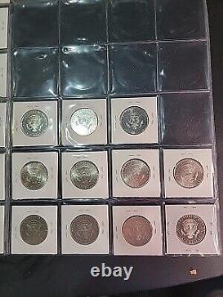 Lot of 71 Kennedy Half-Dollar Coins In Proof and Uncirculated Condition