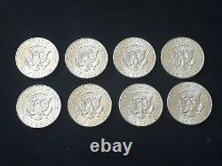 Lot of 8-1964 Silver Kennedy Half Dollars BU UNC