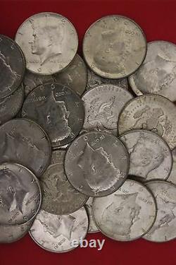 MAKE OFFER 3 Standard Ounces 1964 Silver Kennedy Half Dollars Junk Coins
