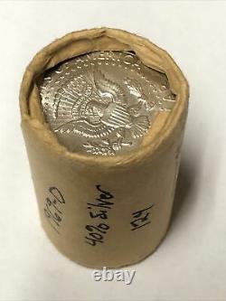 Old Original Paper Roll BU1969d Kennedy 40%Silver Half Dollars $10 FV 20 Coins