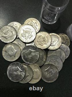 One Roll 1964 Kennedy Half Dollars 90% Silver (20 Coins)