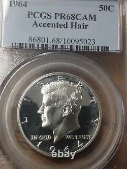 PCGS 1964 Accented Hair CAM Cameo 50C Half Dollar Kennedy JFK Beautiful Coin