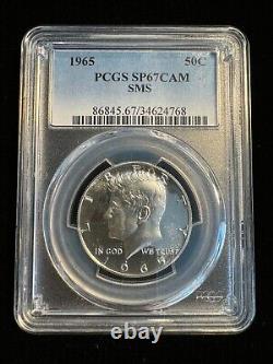 PCGS SP67 CAM 1965 Kennedy Half Dollar Specimen SMS Cameo